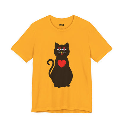 Unisex-T-Shirt – Design: Katzenliebe