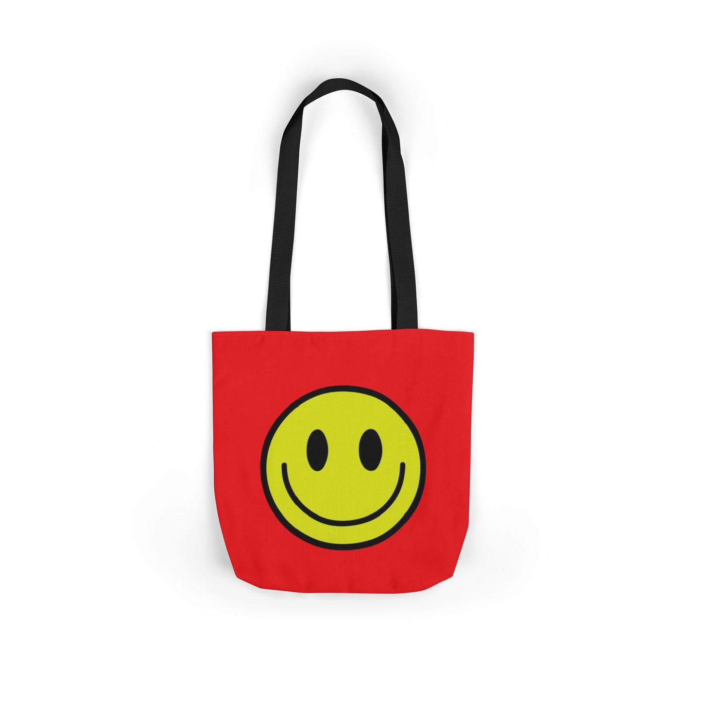Happy Face Assorted Colors Canvas Tote Bag