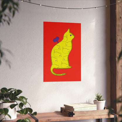 Giclée Fine Art Print  - Coexistence red lemon