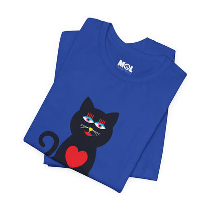 Unisex-T-Shirt – Design: Katzenliebe