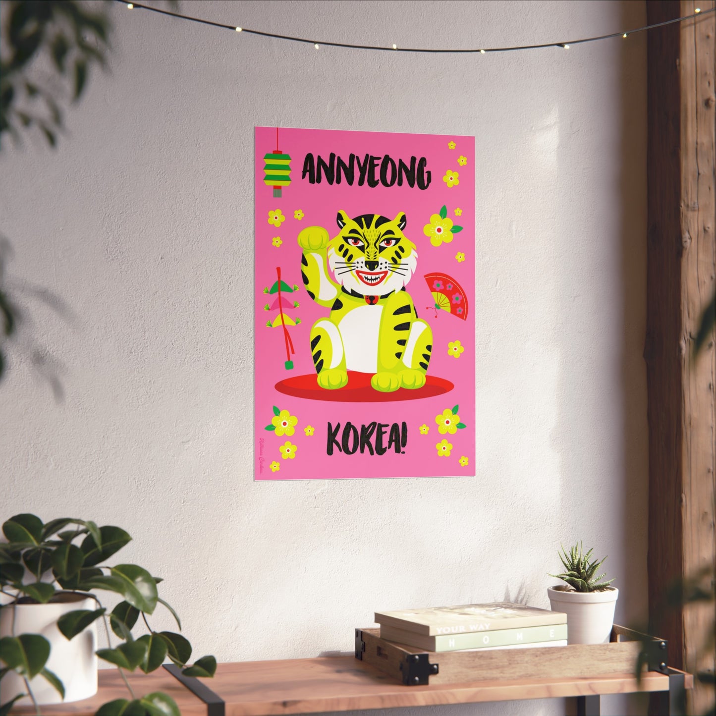 Impresión Giclée Fine Art - Anyeong Corea - Lucky Tiger 