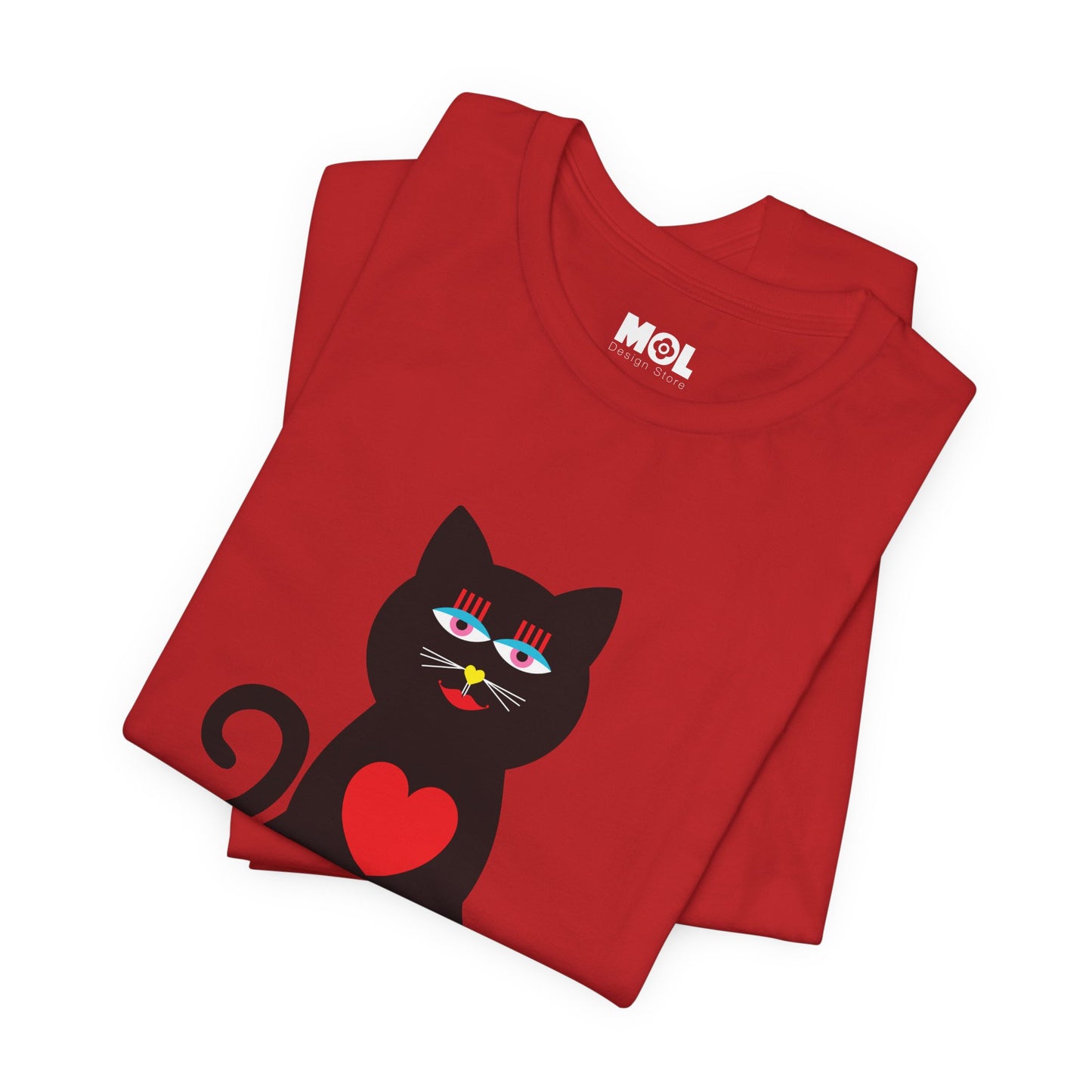 Unisex-T-Shirt – Design: Katzenliebe
