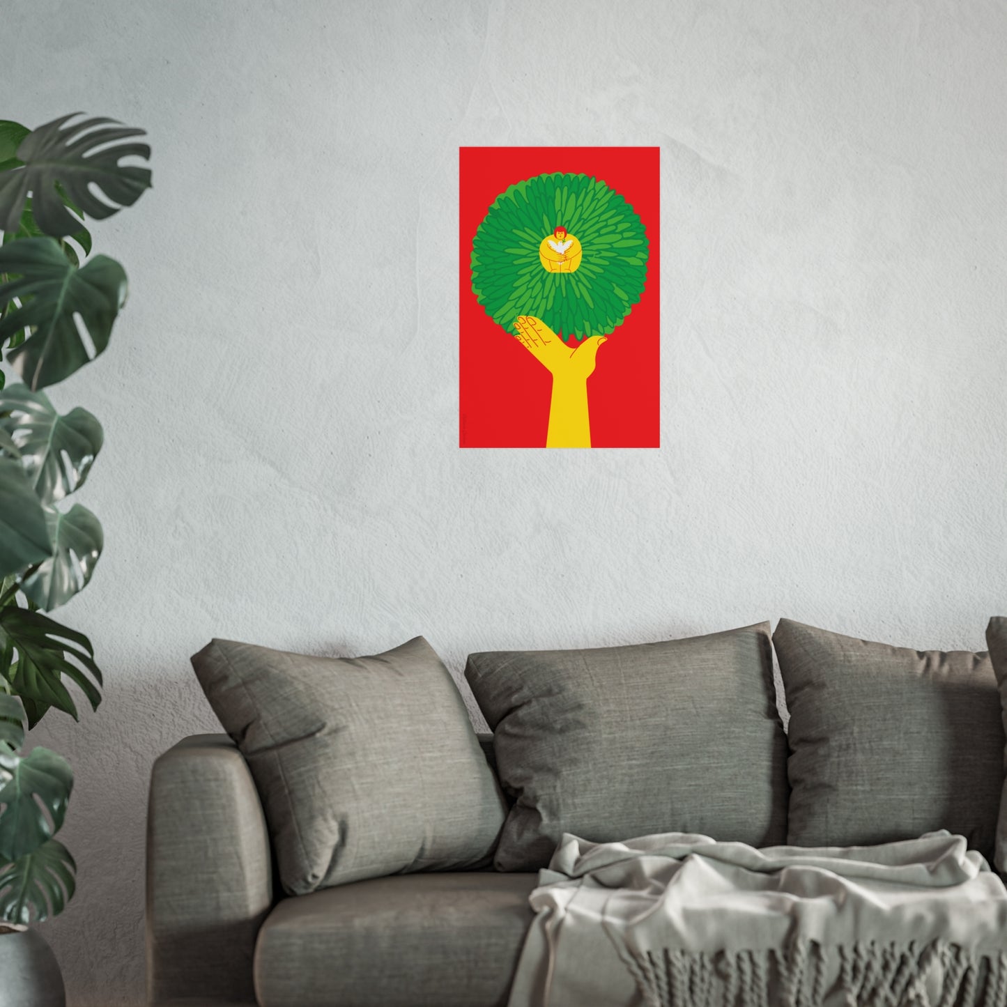 Giclée Fine Art Print  - Tree & Me - Plant a Tree for Childrens War