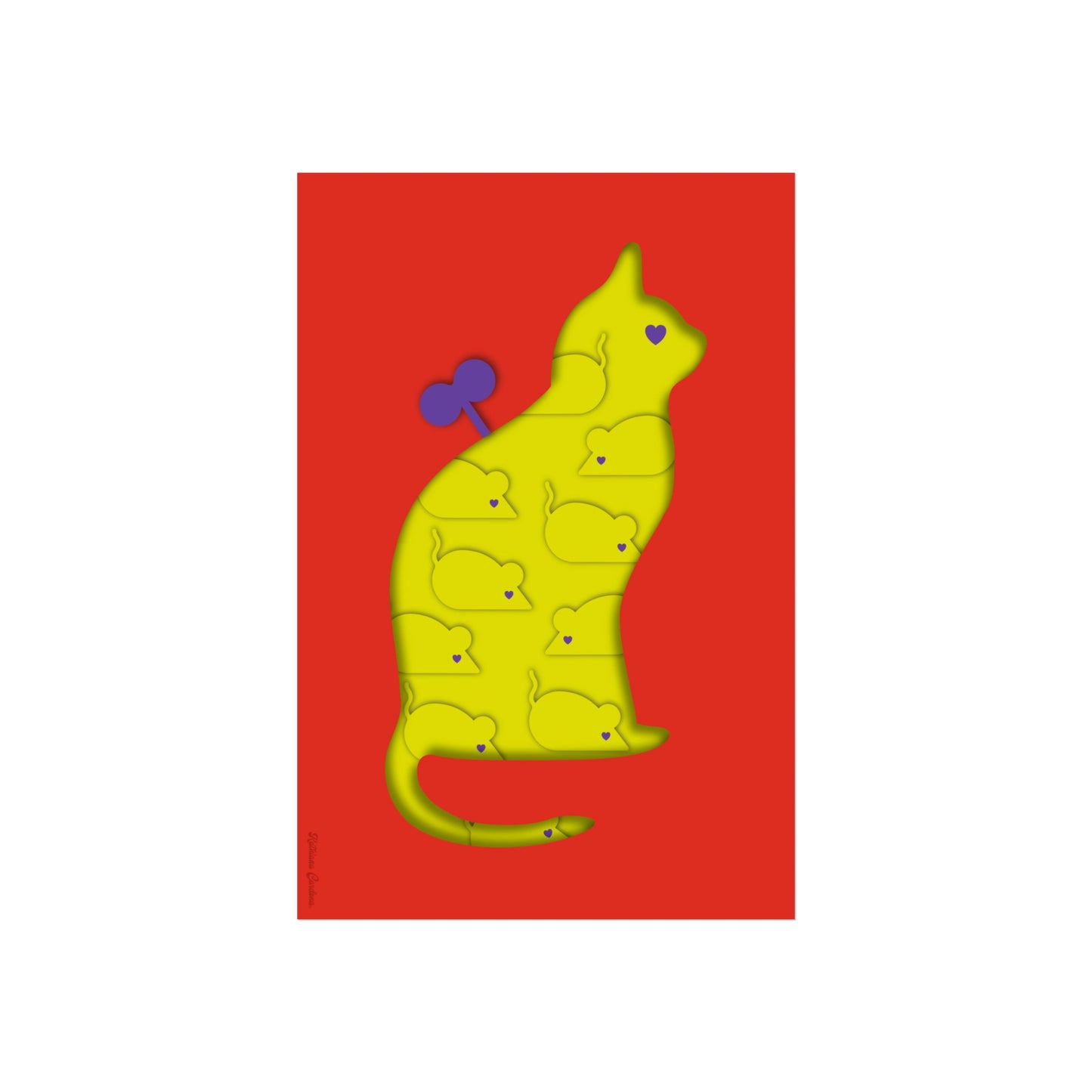 Giclée Fine Art Print  - Coexistence red lemon