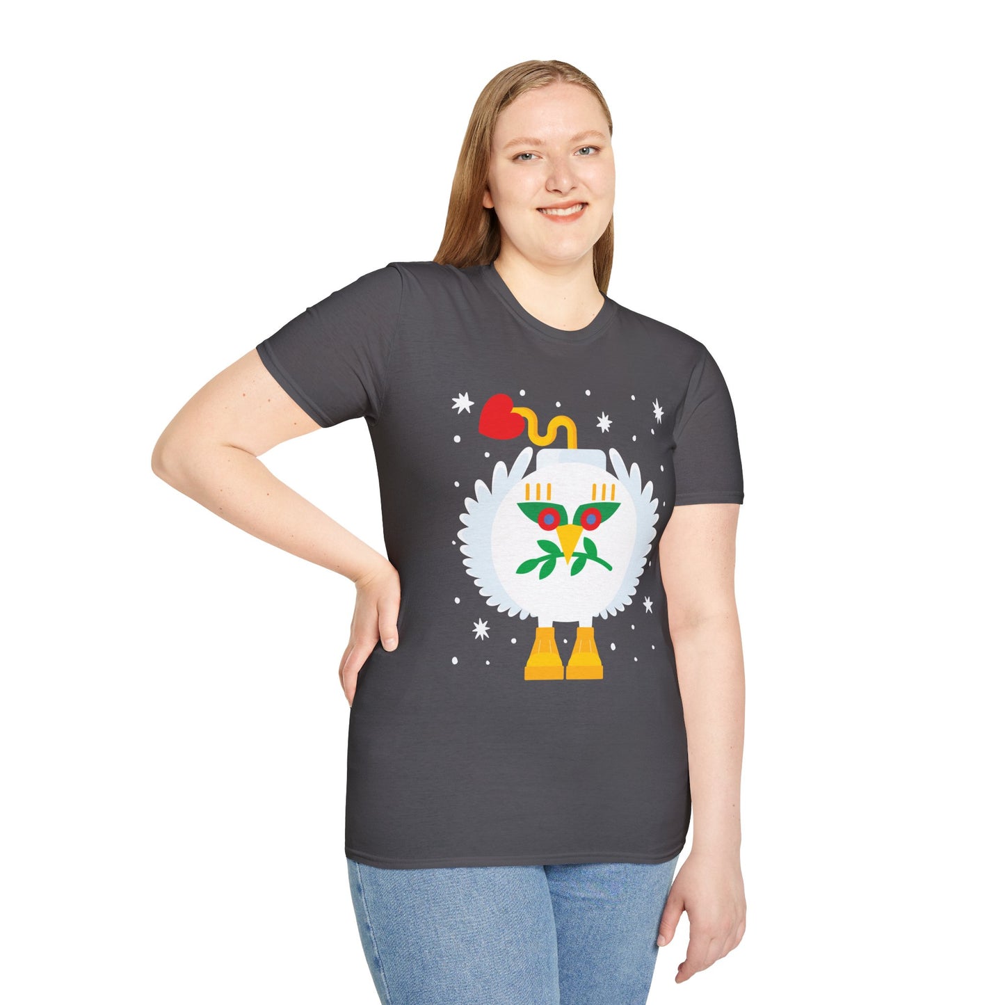T-shirt unisexe Only Peace Bombs Softstyle