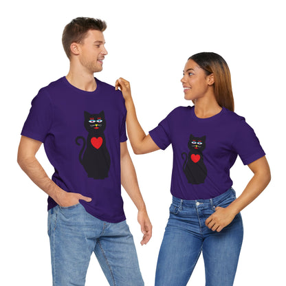 Unisex-T-Shirt – Design: Katzenliebe