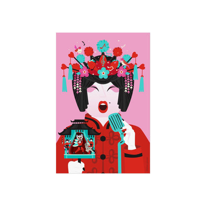 Giclée-Kunstdruck – Peking-Opernkunst – Der Sänger 