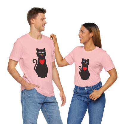 Unisex-T-Shirt – Design: Katzenliebe