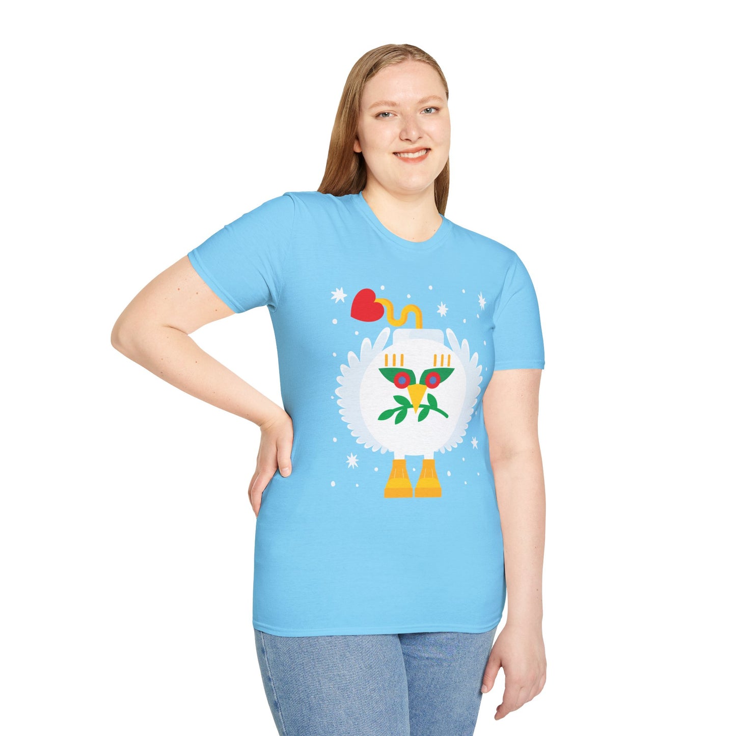 T-shirt unisexe Only Peace Bombs Softstyle