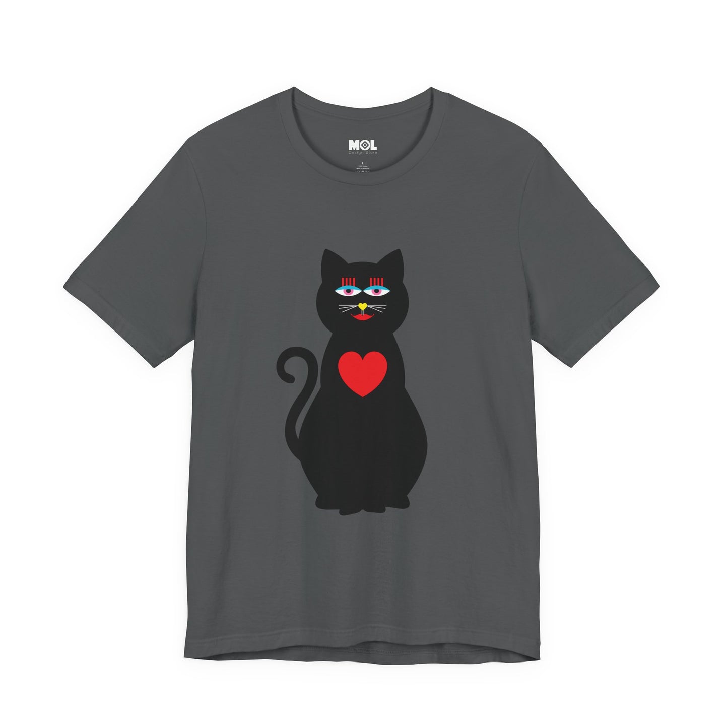 Unisex-T-Shirt – Design: Katzenliebe