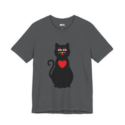 Unisex-T-Shirt – Design: Katzenliebe
