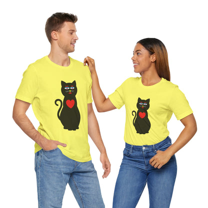Unisex-T-Shirt – Design: Katzenliebe