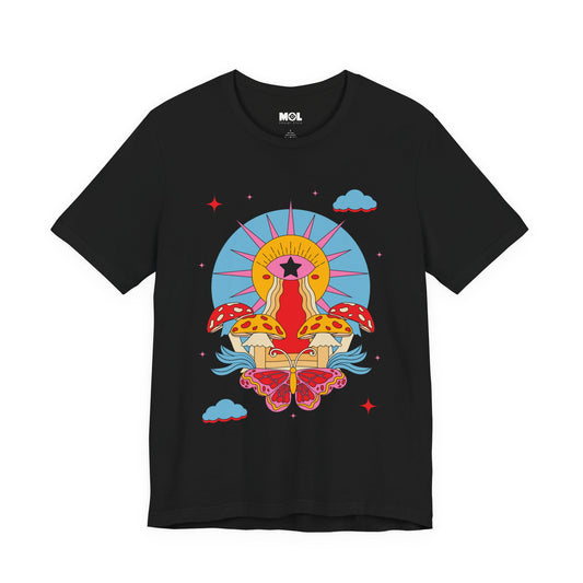 Unisex-T-Shirt – Schmetterlingsdesign