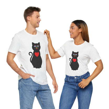 Unisex-T-Shirt – Design: Katzenliebe