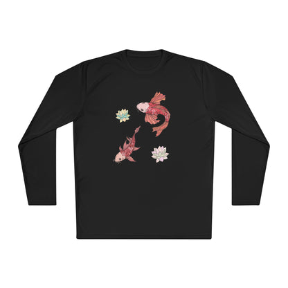 Unisex Lightweight Long Sleeve Tee Vplants - Koi