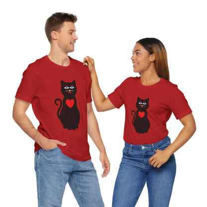 Unisex-T-Shirt – Design: Katzenliebe