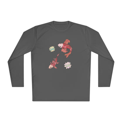 Unisex Lightweight Long Sleeve Tee Vplants - Koi