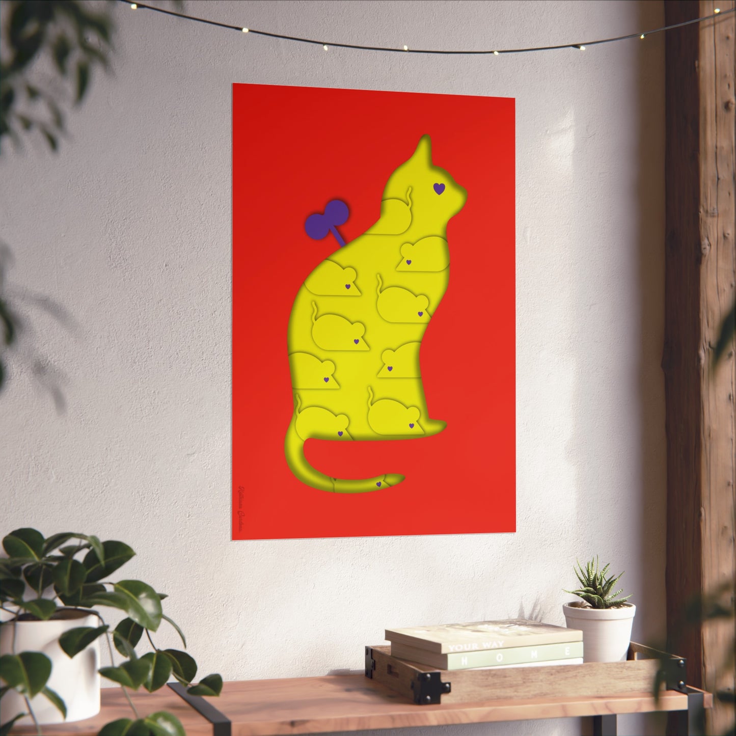 Giclée Fine Art Print  - Coexistence red lemon