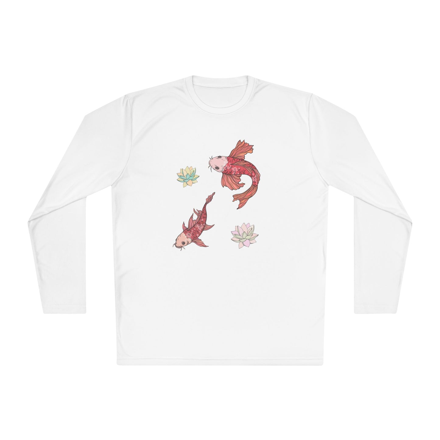 Unisex Lightweight Long Sleeve Tee Vplants - Koi