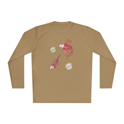 Unisex Lightweight Long Sleeve Tee Vplants - Koi