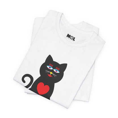 Unisex-T-Shirt – Design: Katzenliebe