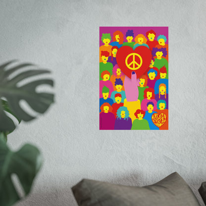 Giclée Fine Art Print  - Live with Peace & Love