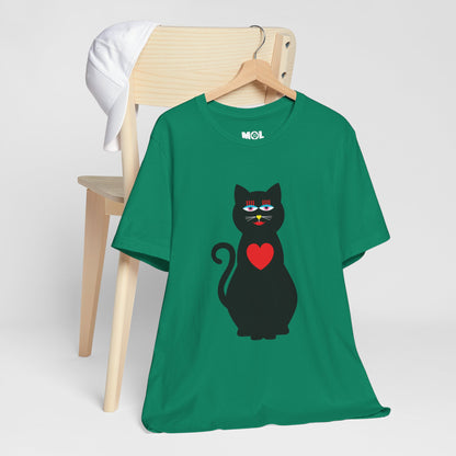 Unisex-T-Shirt – Design: Katzenliebe