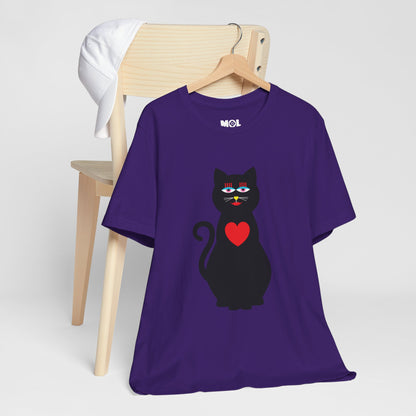 Unisex-T-Shirt – Design: Katzenliebe
