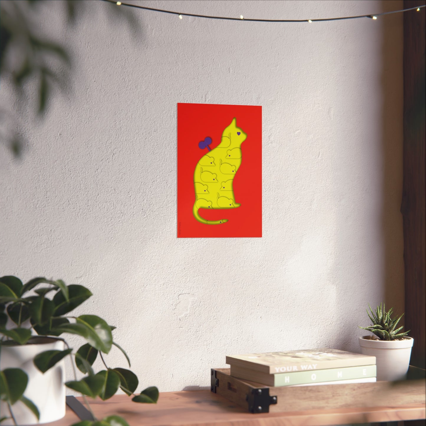 Giclée Fine Art Print  - Coexistence red lemon