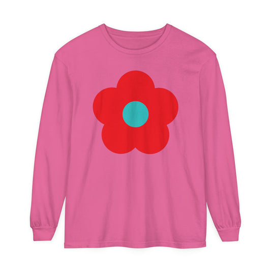 Unisex Garment-dyed Long Sleeve T-Shirt assorted images and colors!