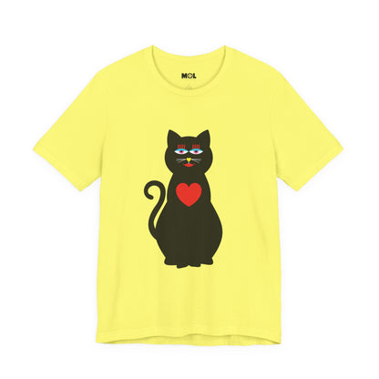 Unisex-T-Shirt – Design: Katzenliebe