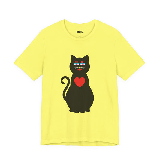 Unisex-T-Shirt – Design: Katzenliebe