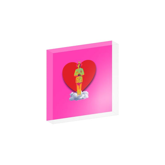 José Gregorio Hernández Acrylic Blocks Pop 2 pink