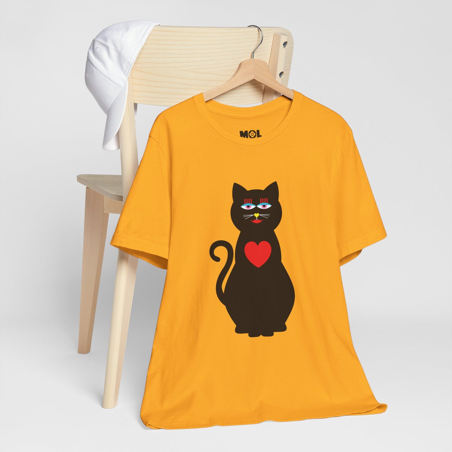Unisex-T-Shirt – Design: Katzenliebe
