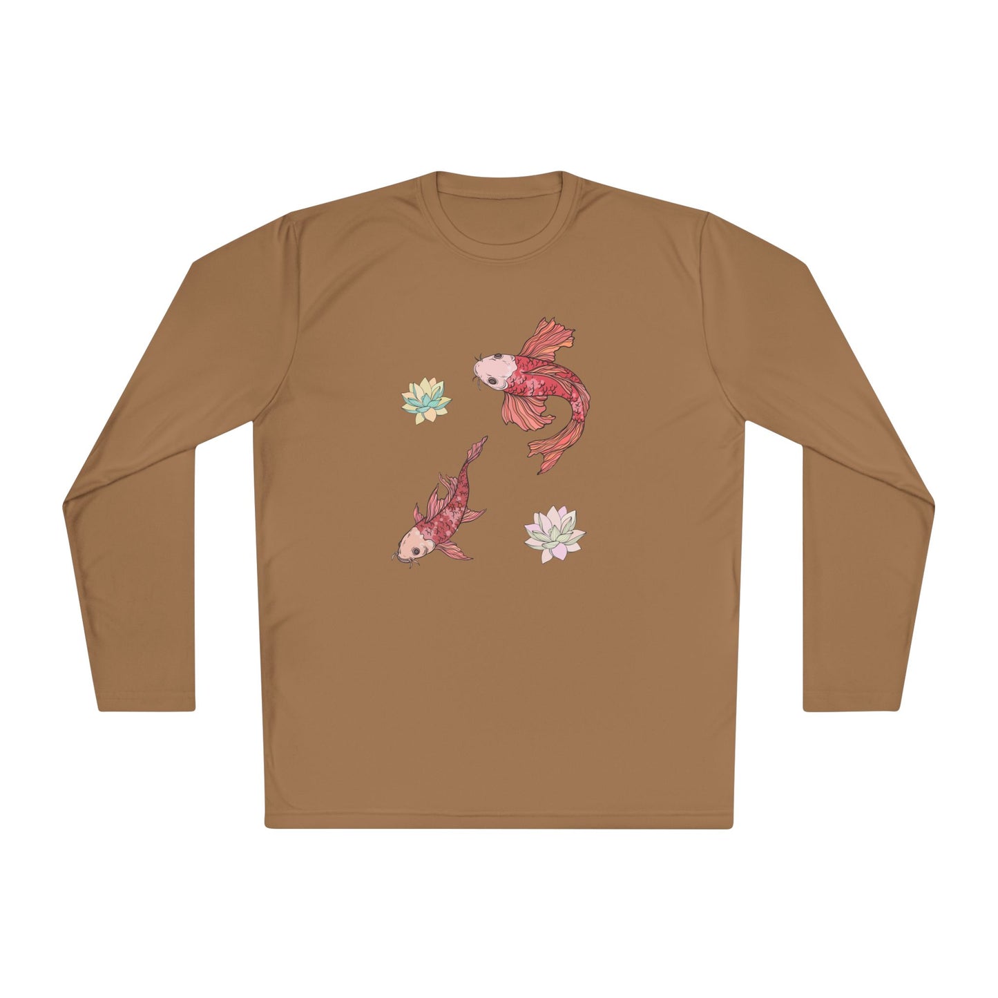 Unisex Lightweight Long Sleeve Tee Vplants - Koi