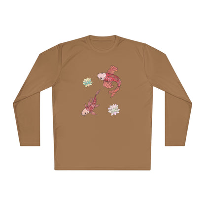 Unisex Lightweight Long Sleeve Tee Vplants - Koi