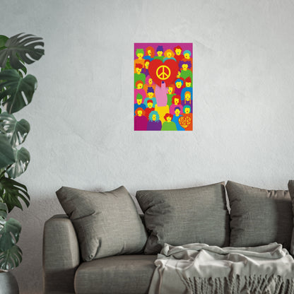 Giclée Fine Art Print  - Live with Peace & Love