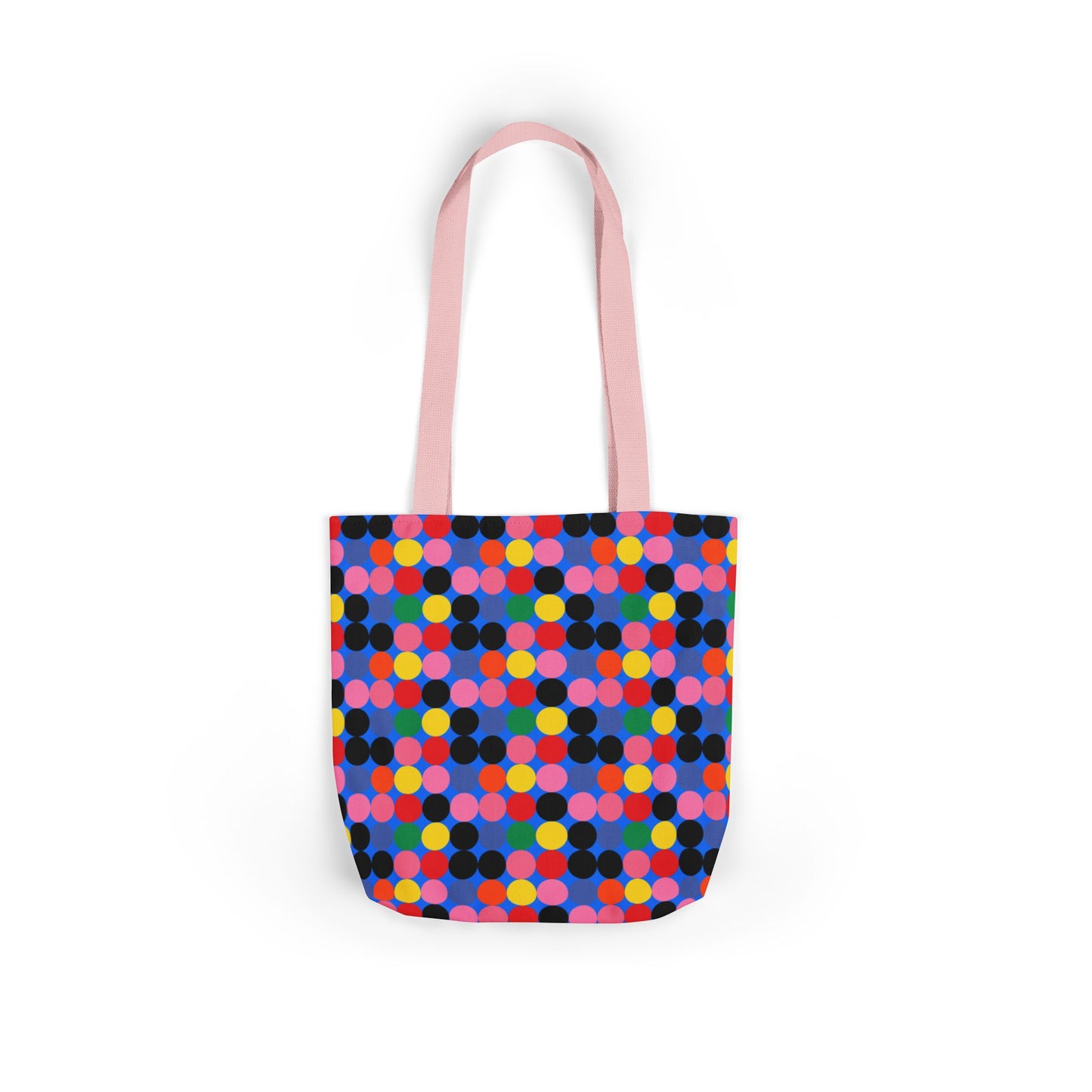 Colorful Dotted Canvas Tote Bag