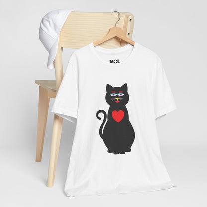 Unisex-T-Shirt – Design: Katzenliebe