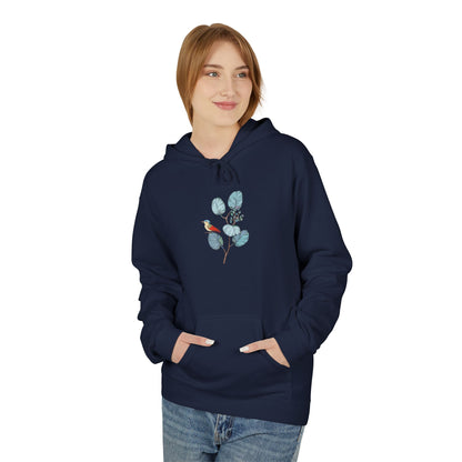 Unisex Midweight Softstyle Fleece Hoodie Vplants - Bird