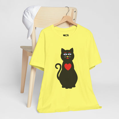 Unisex-T-Shirt – Design: Katzenliebe