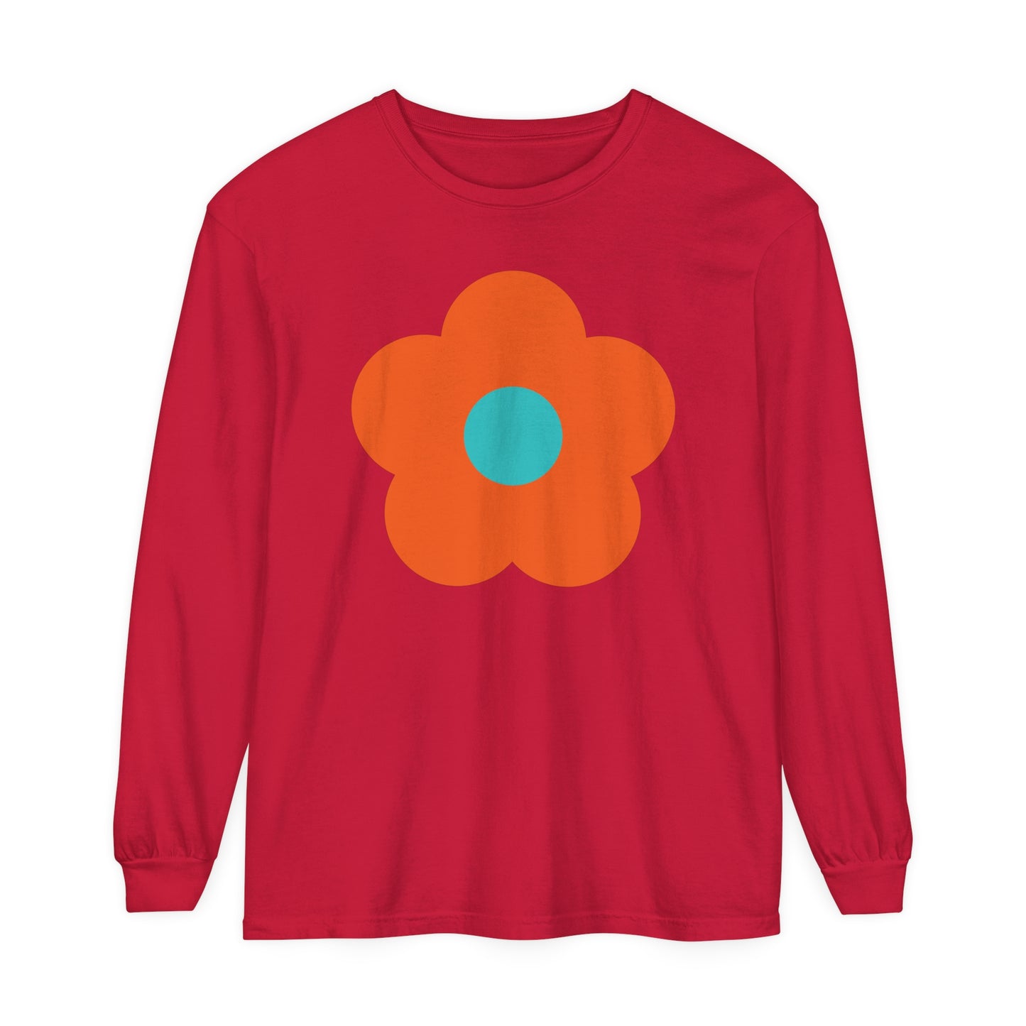 Unisex Garment-dyed Long Sleeve T-Shirt assorted images and colors!