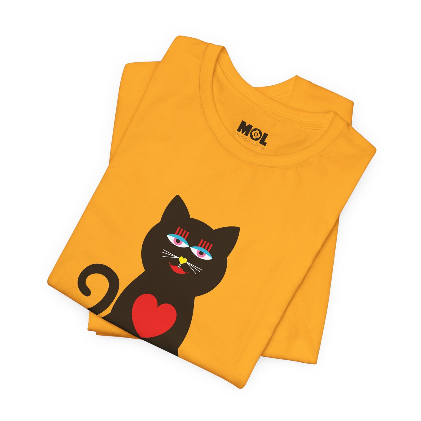 Unisex-T-Shirt – Design: Katzenliebe