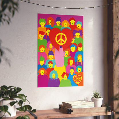 Giclée Fine Art Print  - Live with Peace & Love