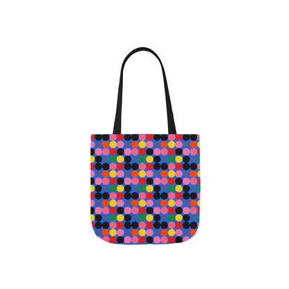 Colorful Dotted Canvas Tote Bag