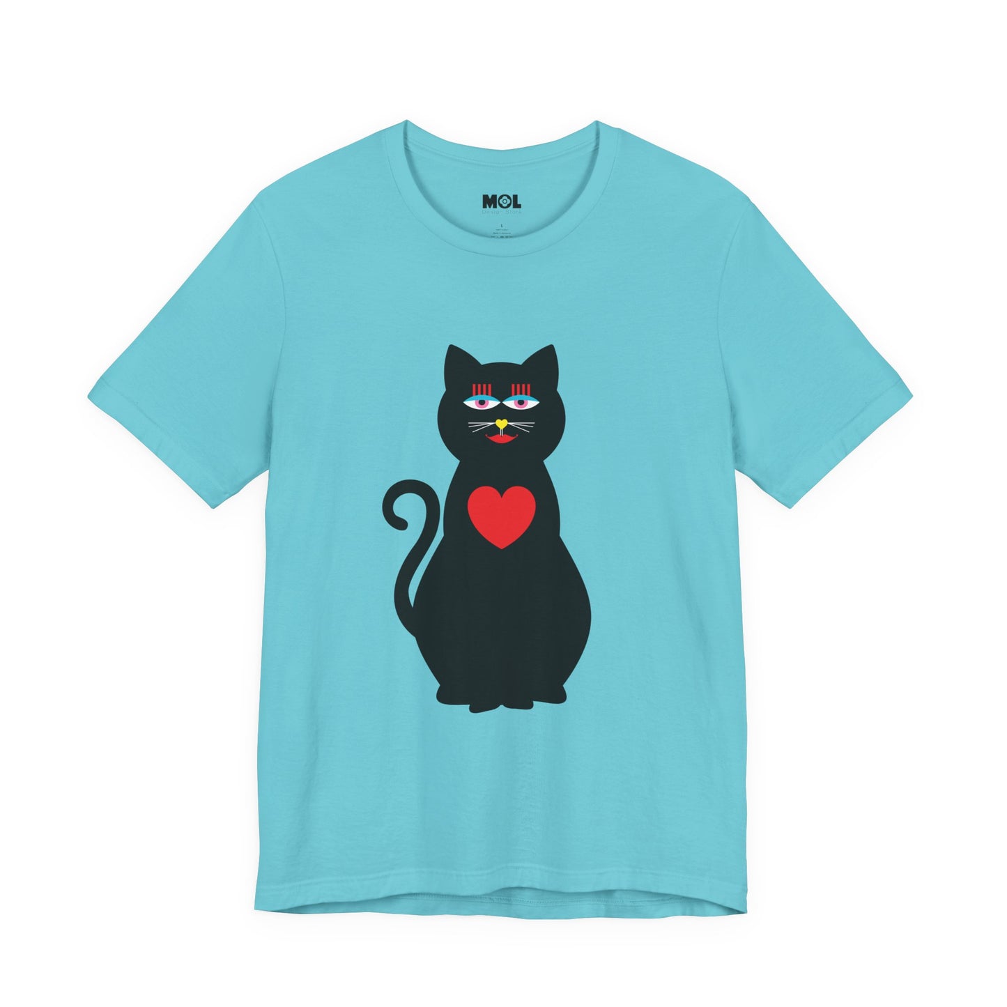 Unisex-T-Shirt – Design: Katzenliebe