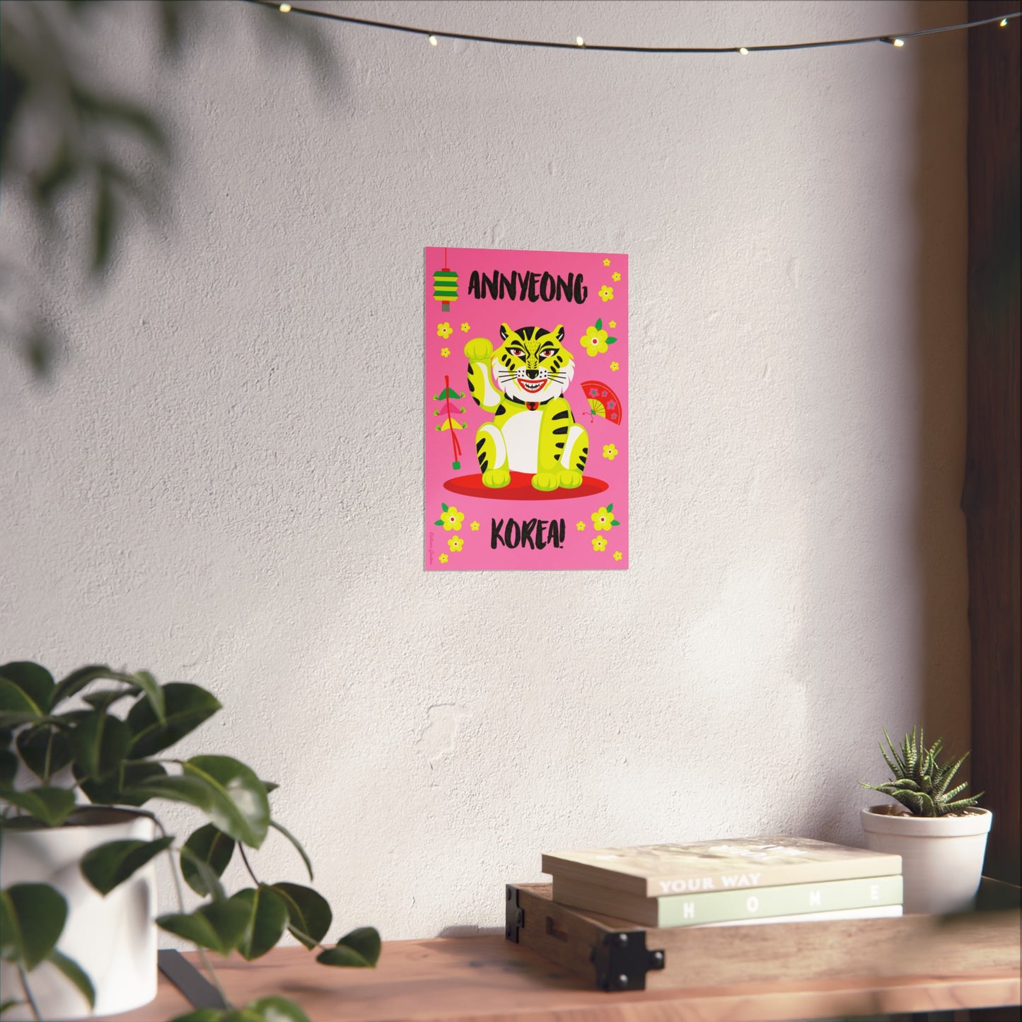 Impresión Giclée Fine Art - Anyeong Corea - Lucky Tiger 