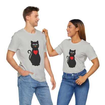 Unisex-T-Shirt – Design: Katzenliebe