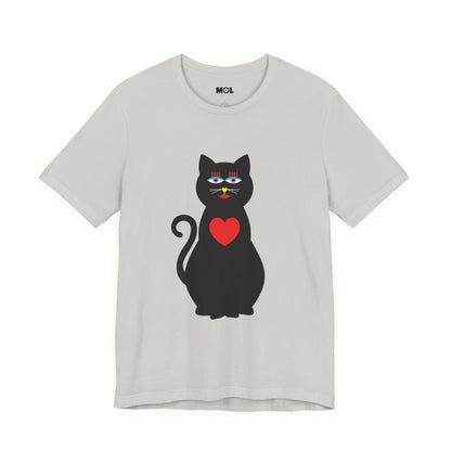 Unisex-T-Shirt – Design: Katzenliebe