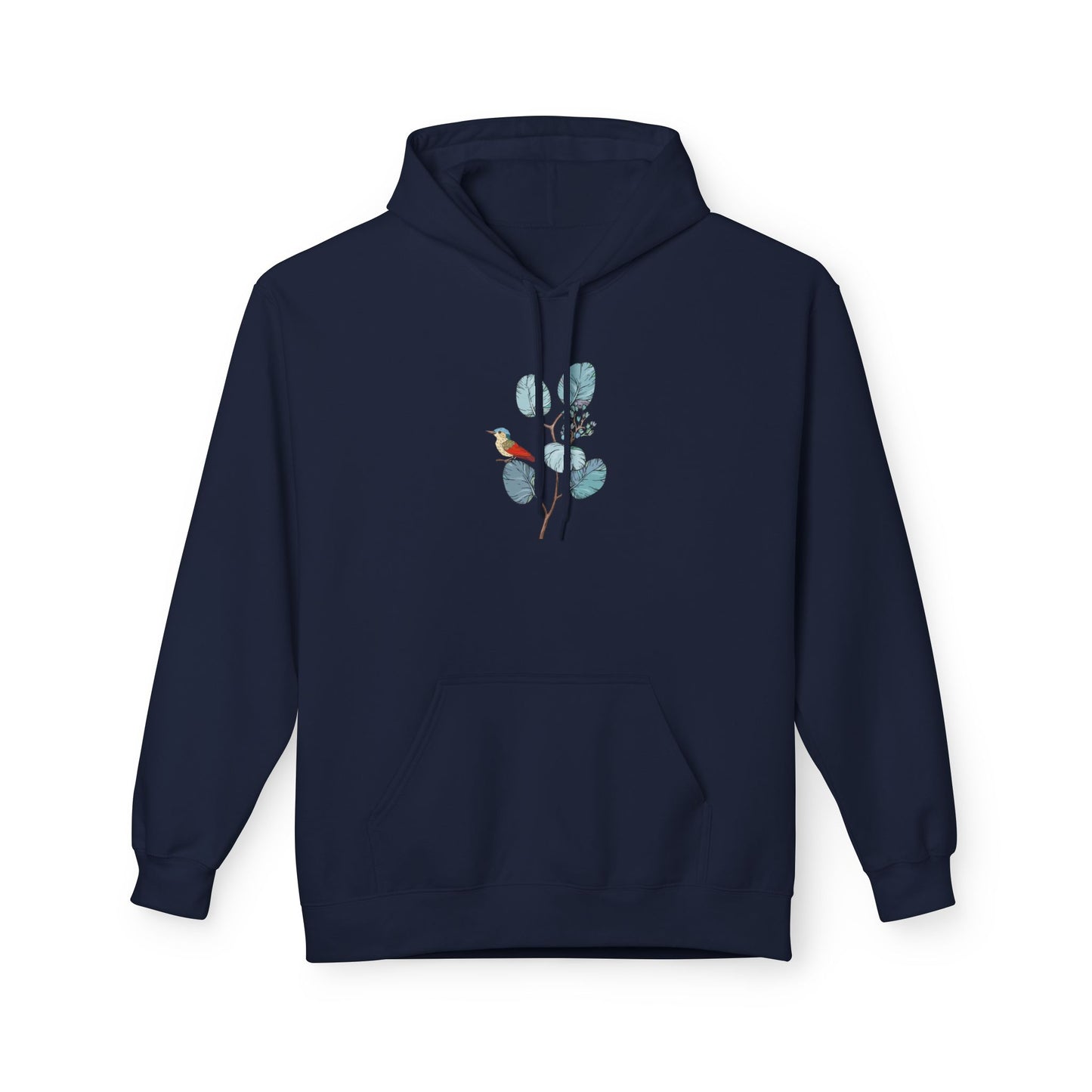 Unisex Midweight Softstyle Fleece Hoodie Vplants - Bird